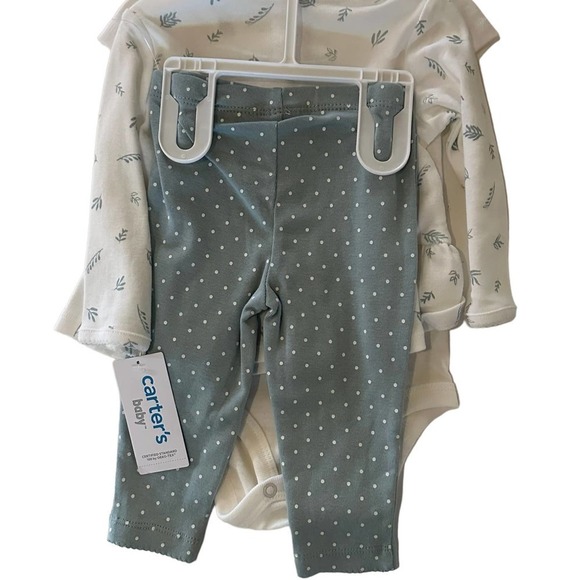 NWT Carter’s 3pc Wildflower Cardigan Set 6mo - Picture 3 of 5